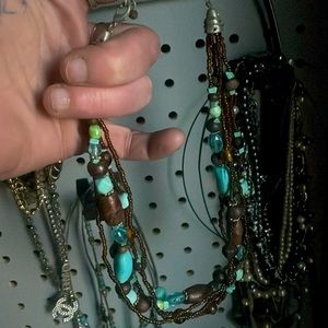 Vintage sterling silver ,turquoise chocker/